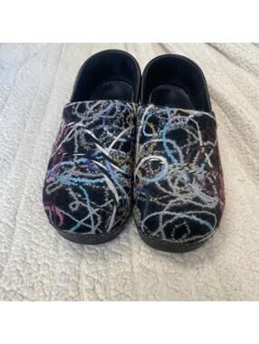 Dansko Clogs Woman 11.5 12 EU 42 Confetti Scribble Wool Yarn Comfort